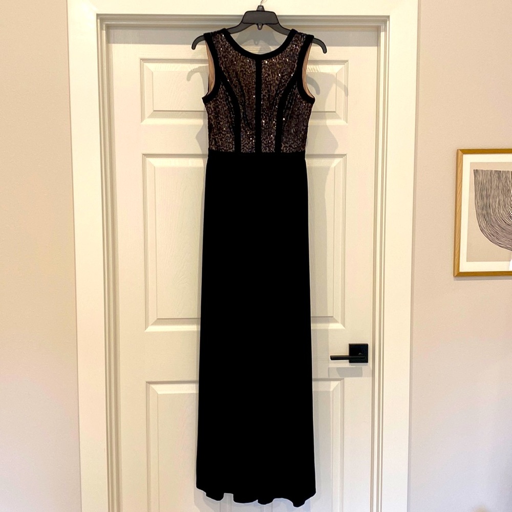 Black formal gown by Morgan & Co